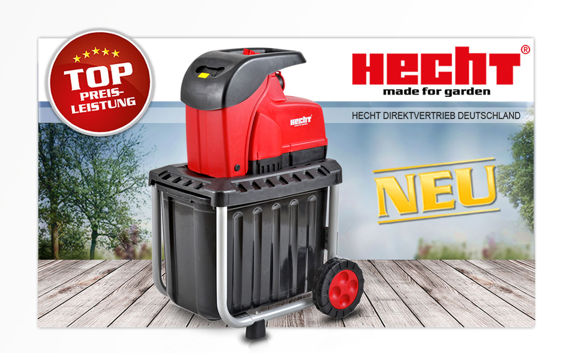 Hecht 6284 Xl Elektro Gartenhacksler Schredder Hacksler