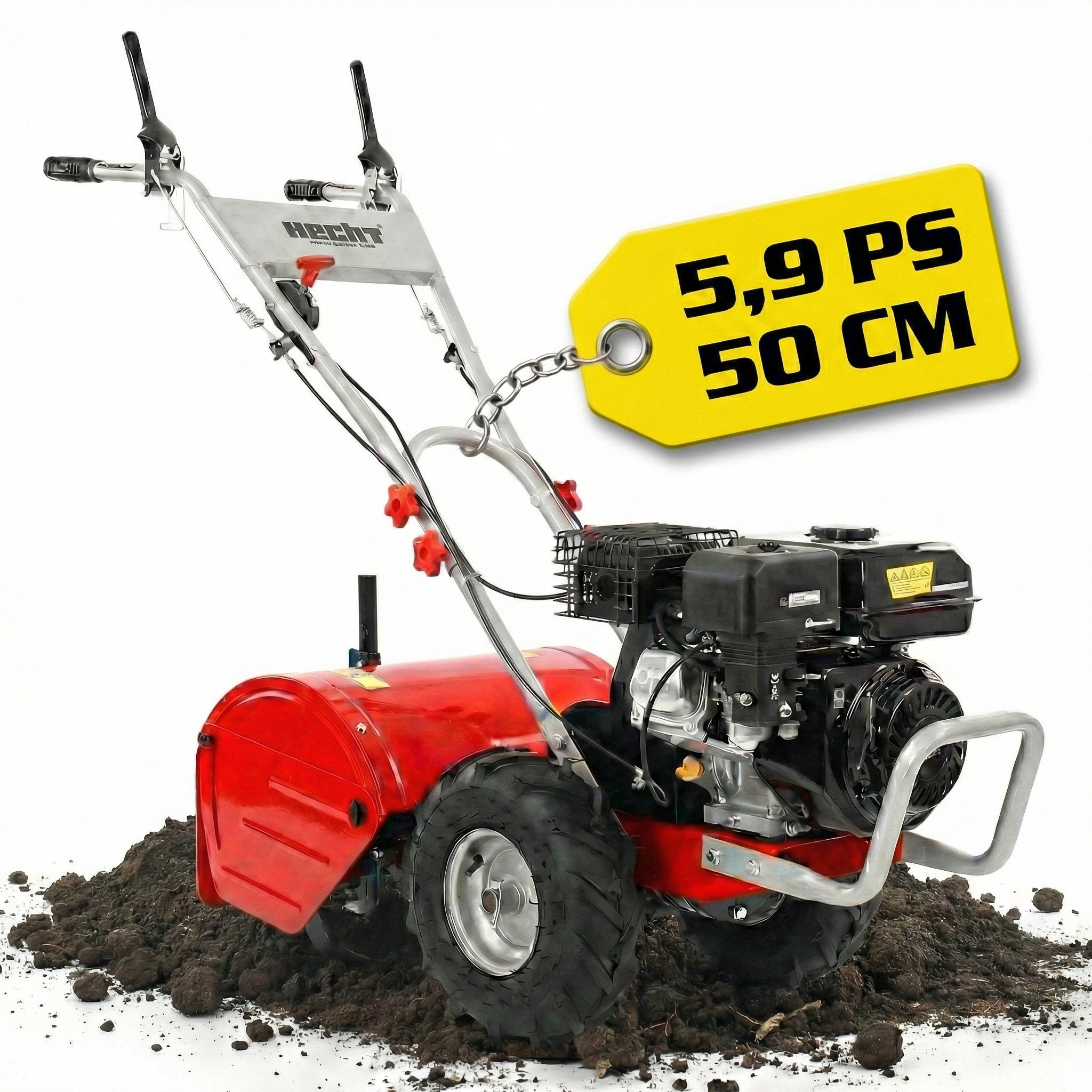 Hecht 750 Gartenhacke 5,9 PS 50 cm Arbeitsbreite