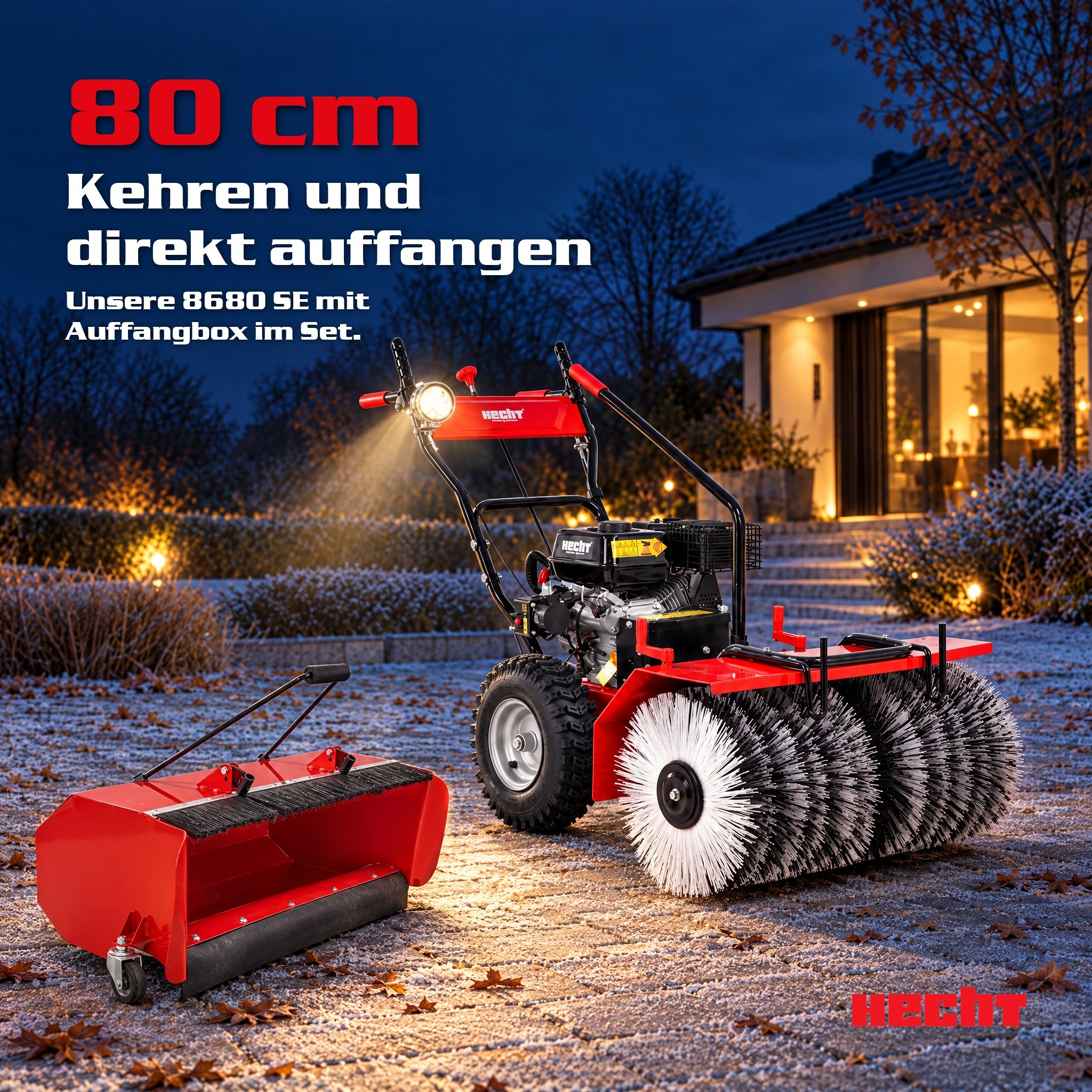 HECHT 8680 SE Set 2 Benzin-Kehrmaschine Bild 1 (Dieses Bild wurde mit Hilfe von KI generiert.)