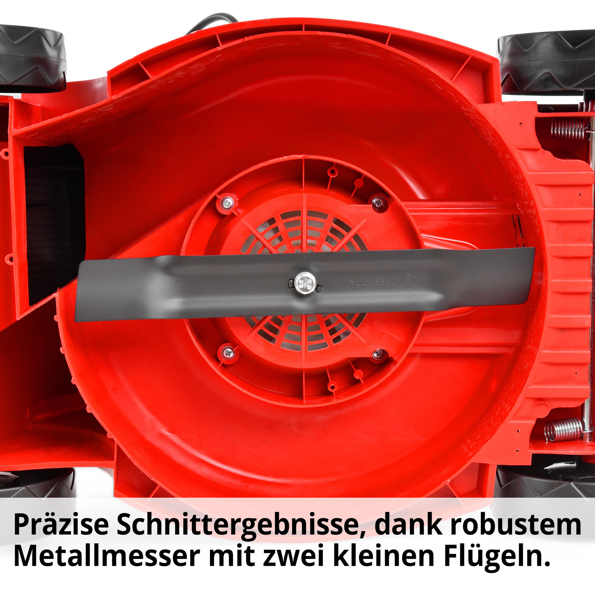 Rasenmäher Elektro Messer Metall Flügelmesser Unterseite Mähdeck Schnittqualität