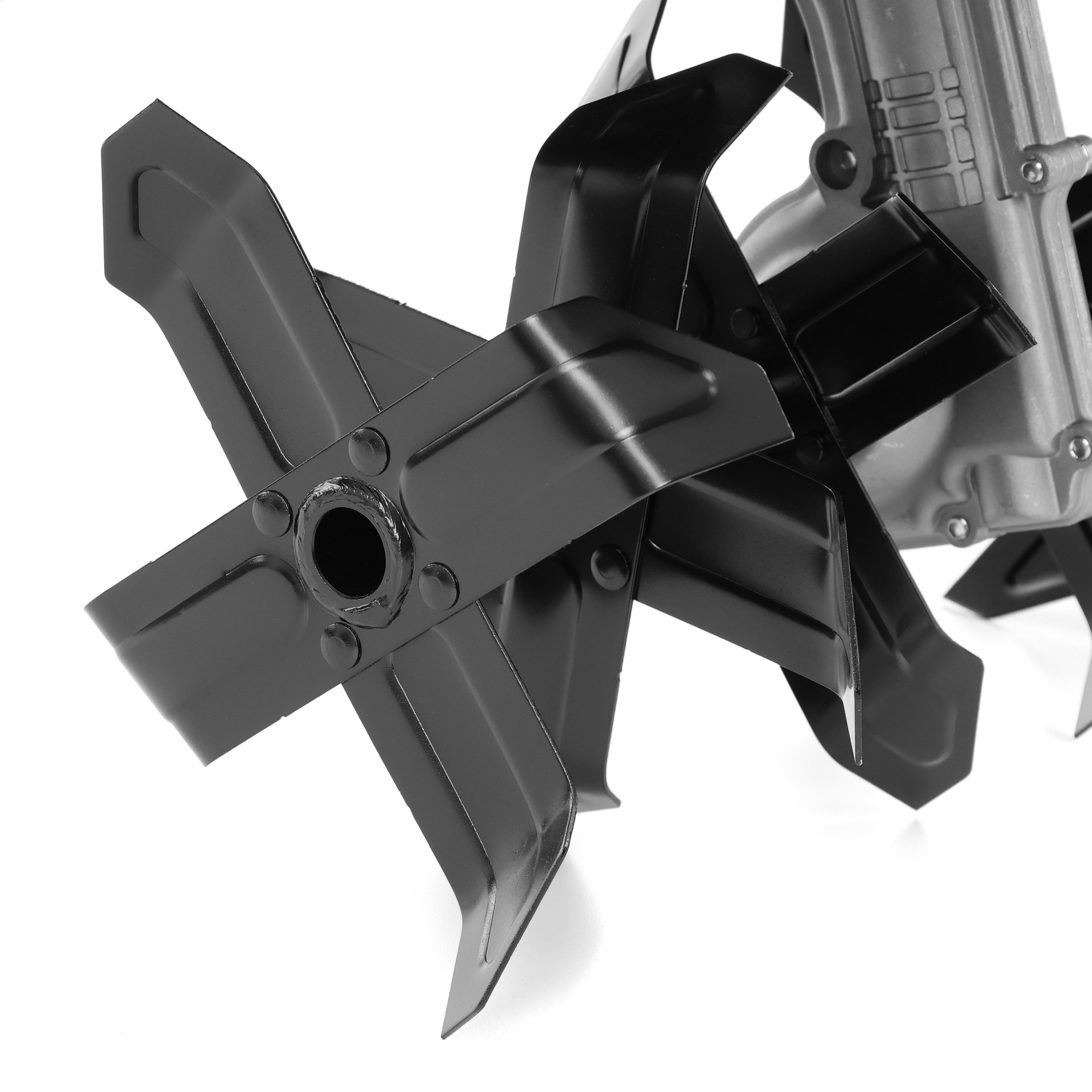 Robustes Getriebegehäuse Metall Zahnradgetriebe Unterseite HECHT 748 Detail (Dieses Bild wurde mit Hilfe von KI generiert.)