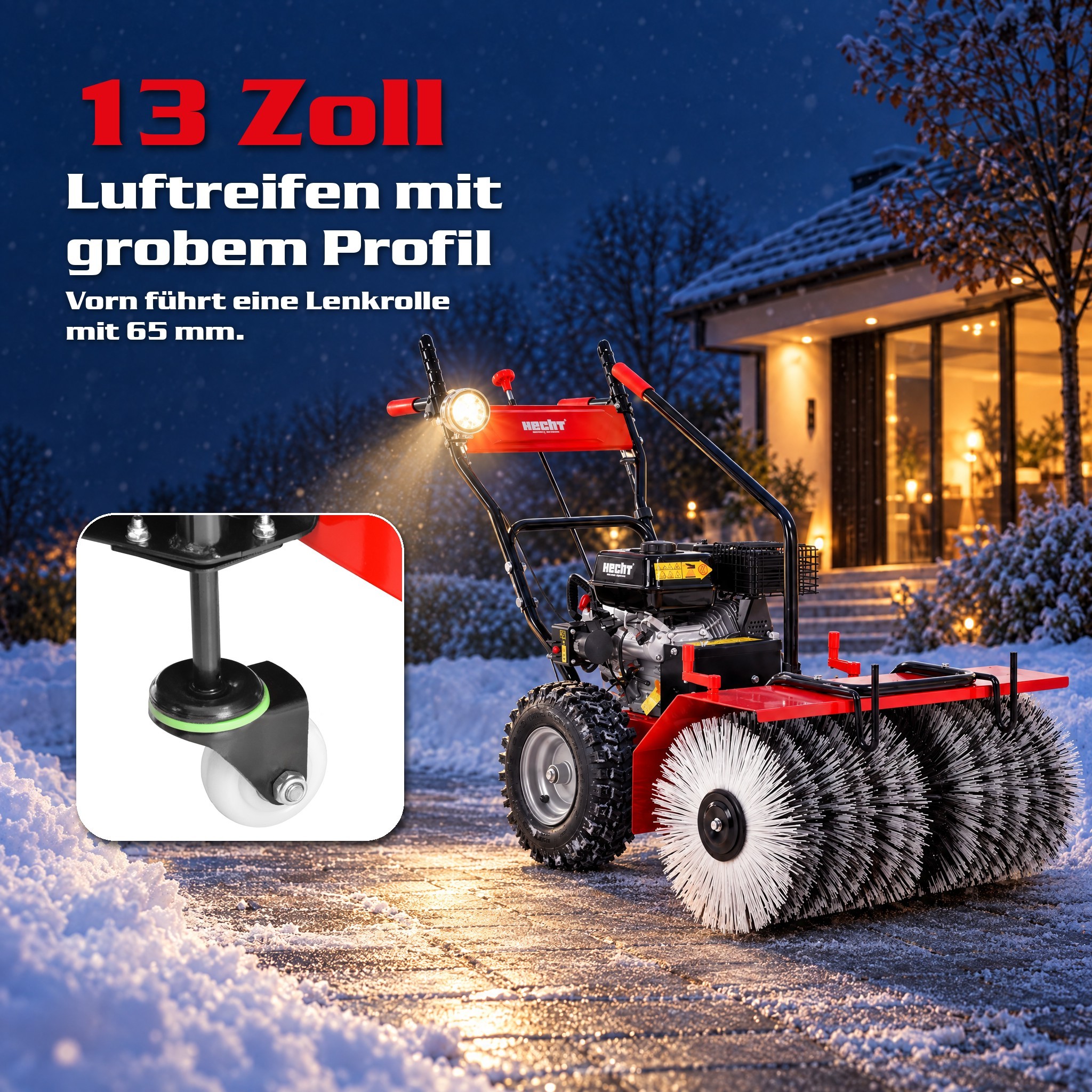 HECHT 8680 SE Set 2 Benzin-Kehrmaschine Bild 8 (Dieses Bild wurde mit Hilfe von KI generiert.)