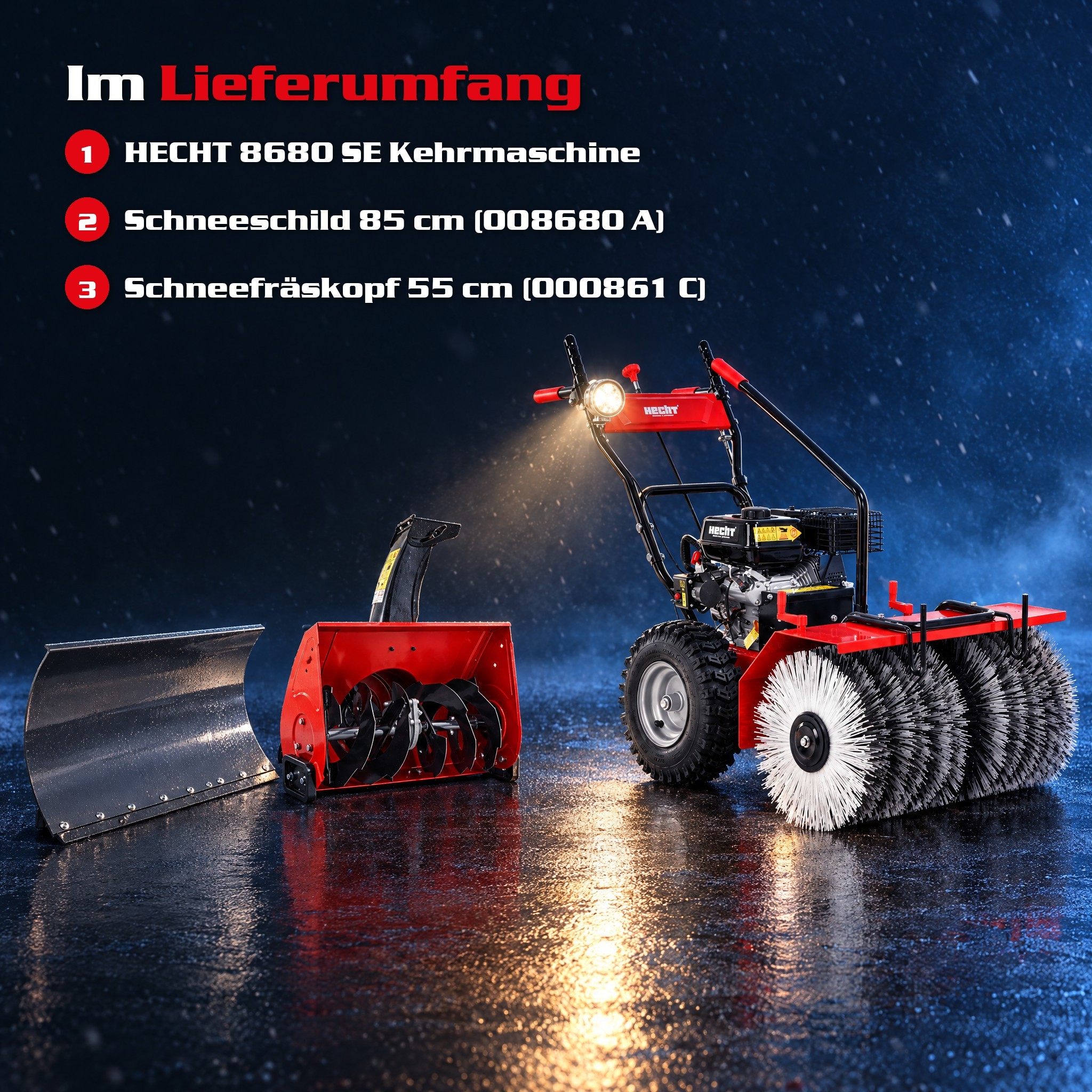 HECHT 8680 SE Set 5 Benzin-Kehrmaschine Bild 12 (Dieses Bild wurde mit Hilfe von KI generiert.)
