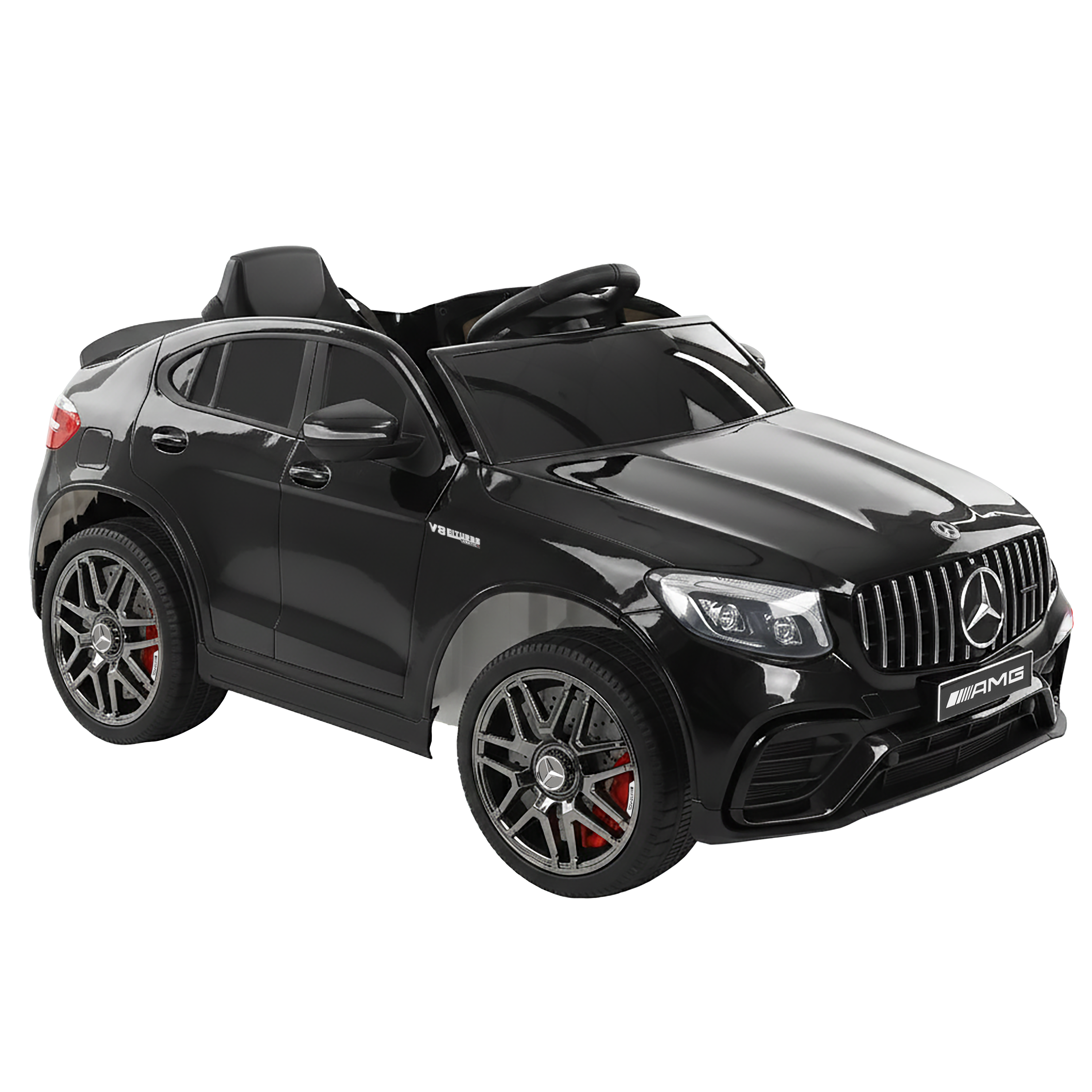 Kinder-Elektroauto Mercedes GLC 63 S Schwarz (Dieses Bild wurde mit Hilfe von KI generiert.)