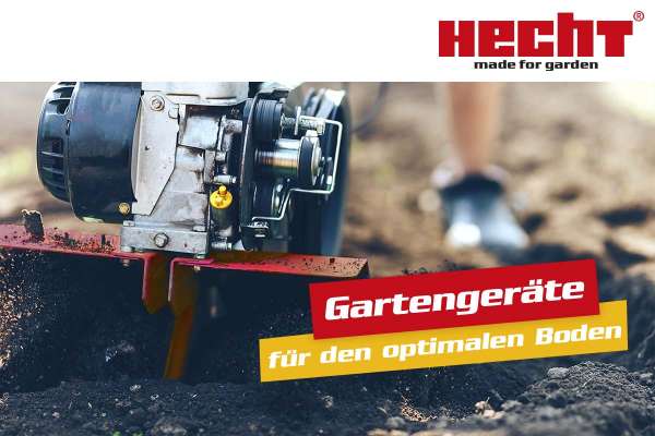 Gartengeräte von Hecht zur Bodenlockerung