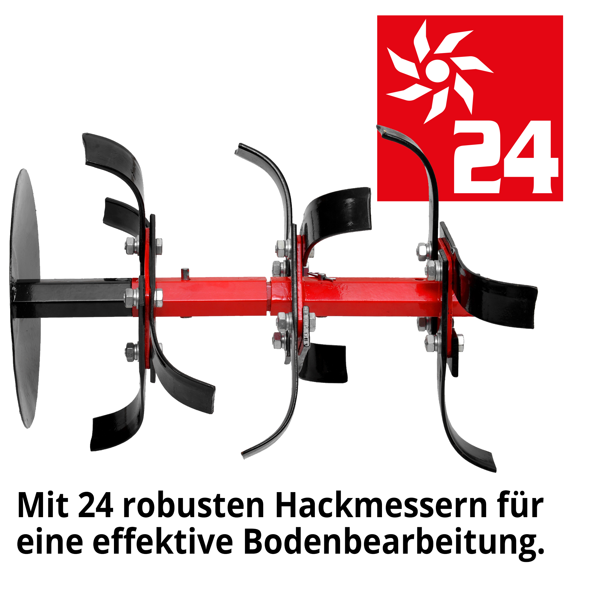 Hackmesser 24 Stück Stahl robustes Hackwerk für harte Böden HECHT 7100