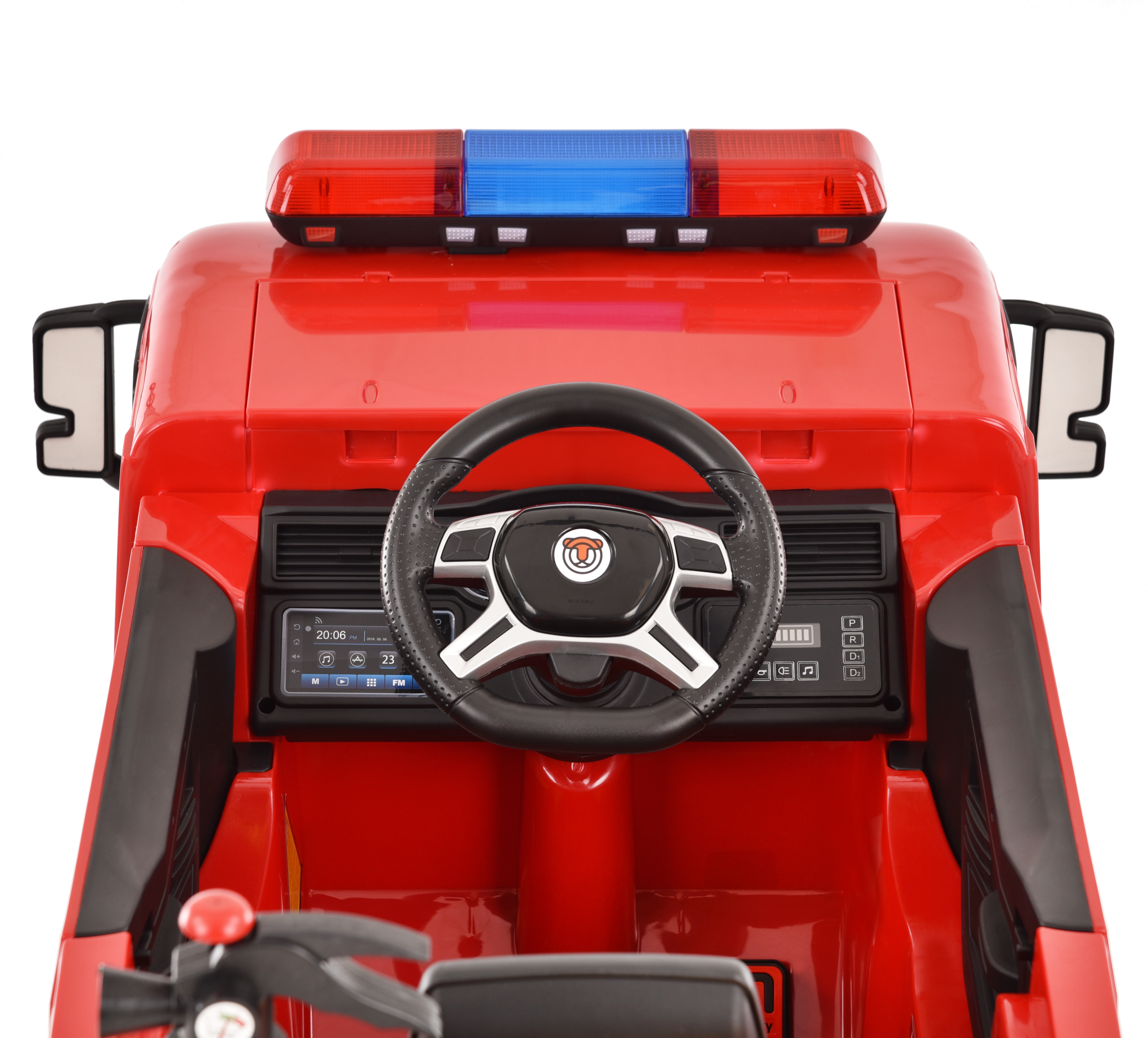 HECHT 51818 Elektro-Feuerwehr: Armaturenbrett mit Lenkrad (Dieses Bild wurde mit Hilfe von KI generiert.)