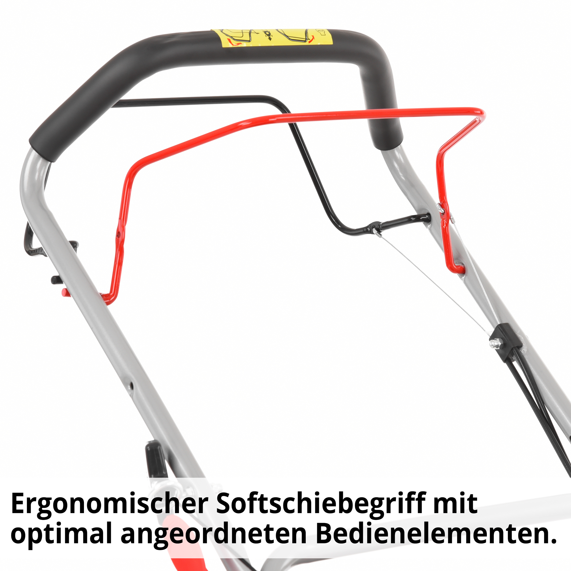 Rasenmäher Benzin Führungsholm Softgriff Cockpit ergonomisch Bedienelemente