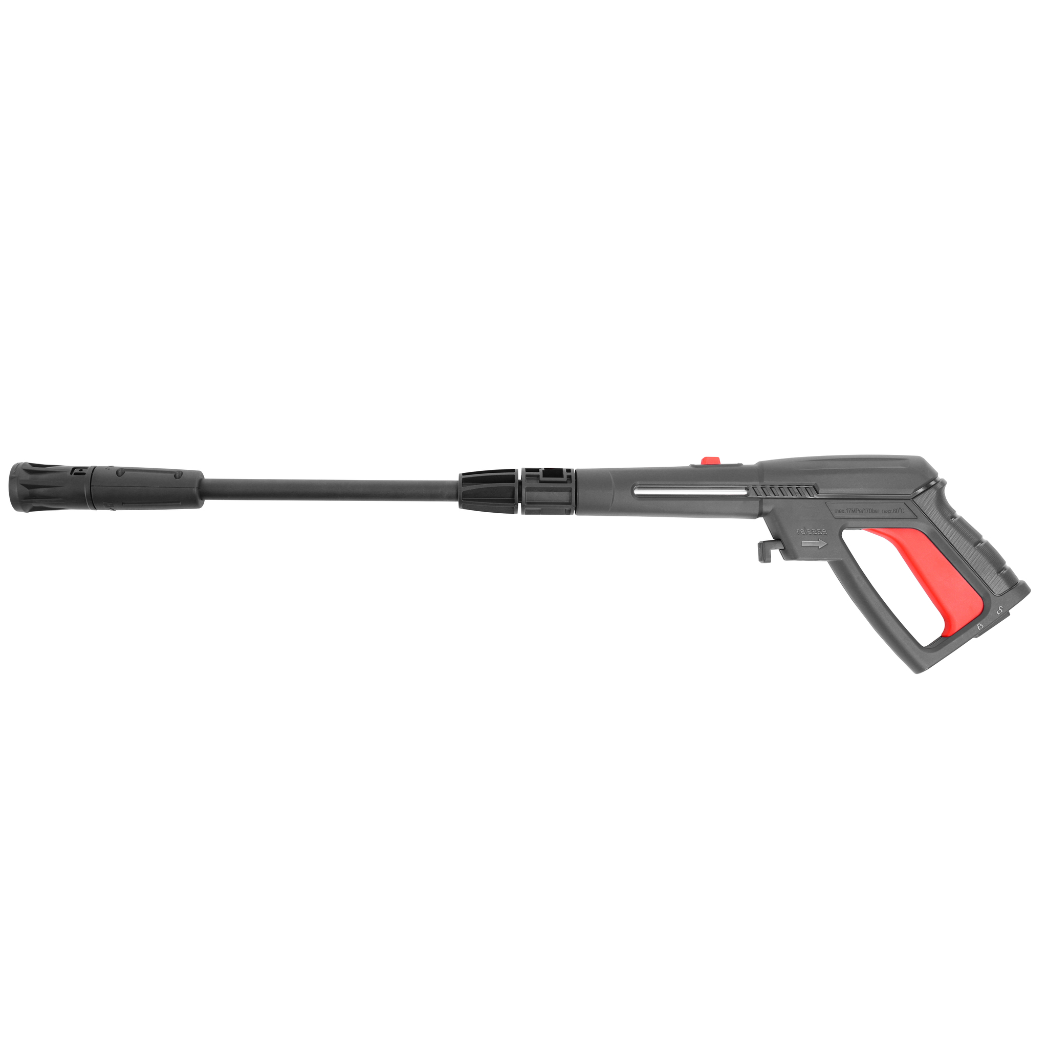 Hochdruckreiniger Pistole Sprühlanze Hochdruckpistole Abzugssperre ergonomisch schwarz rot