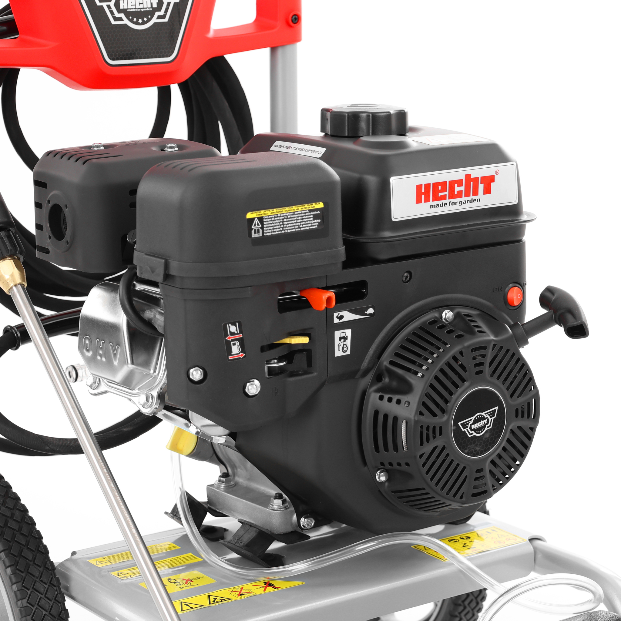 Benzin Hochdruckreiniger Motor 4-Takt OHV leistungsstark Seilzugstarter Luftfiltergehäuse schwarz