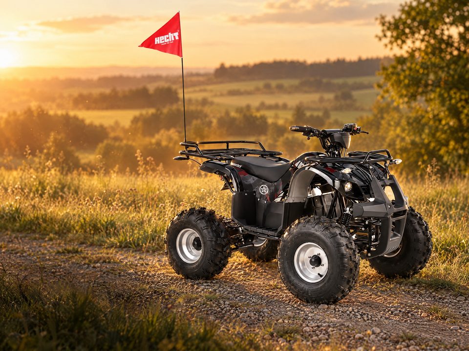 HECHT Elektro-Quad auf einem Feldweg