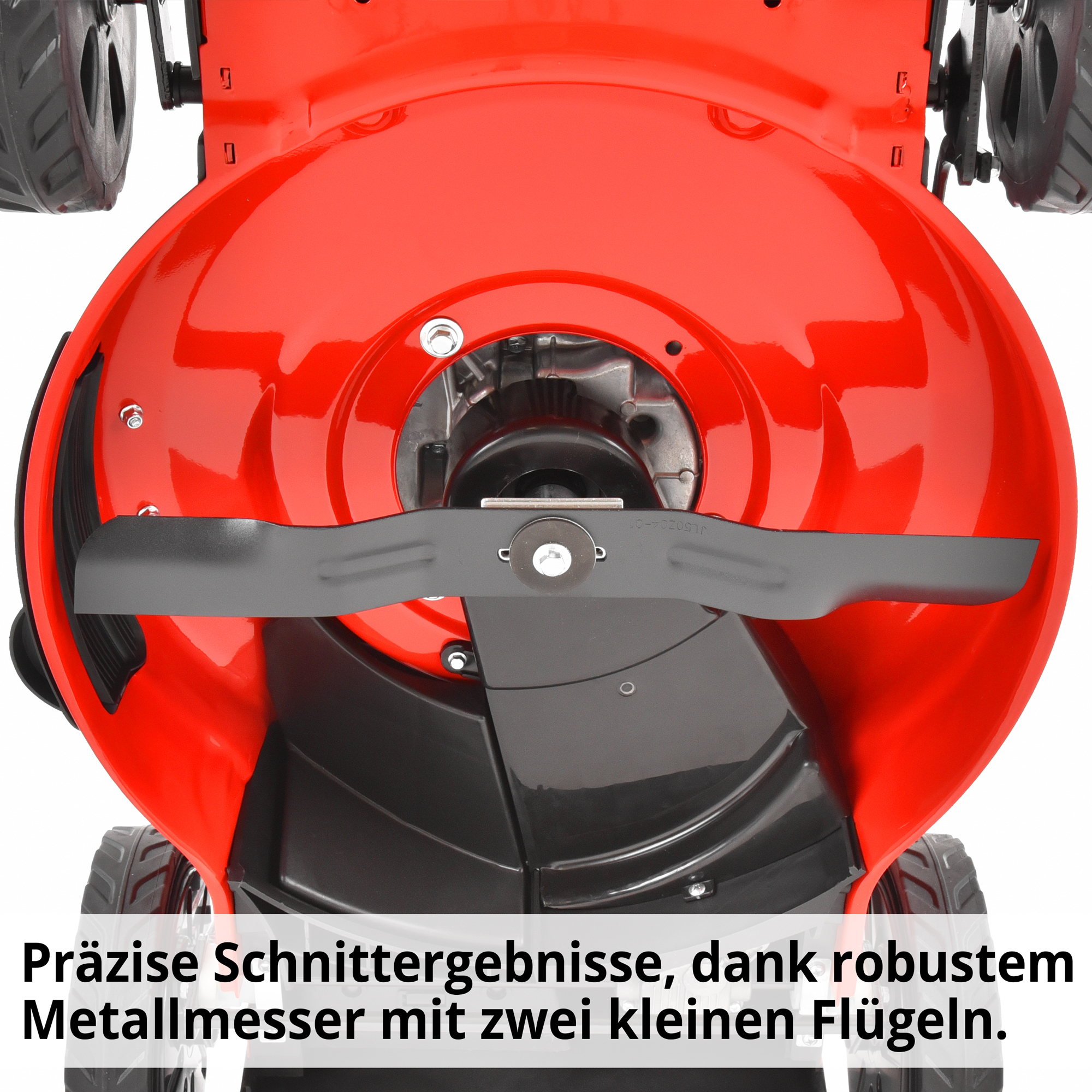 Rasenmäher Benzin Messer Stahl Unterboden Mähdeck Flügel für Schnittqualität