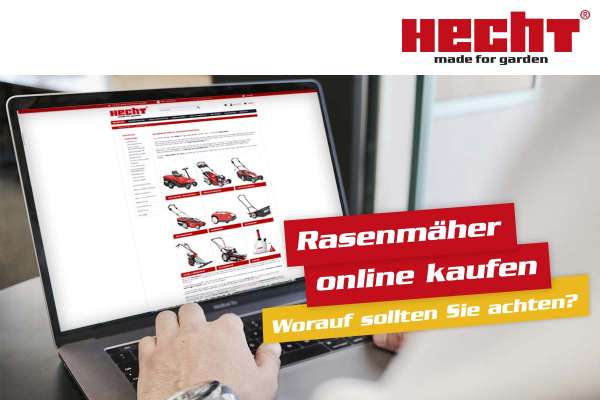 Rasenmäher im Onlineshop von Hecht-Garten kaufen.