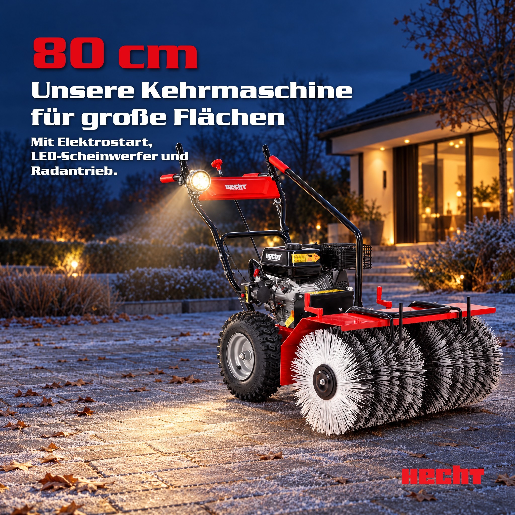 HECHT 8680 SE Benzin-Kehrmaschine Bild 1 (Dieses Bild wurde mit Hilfe von KI generiert.)