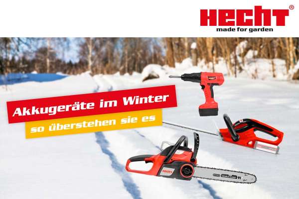 Akku Geräte im Winter winterfest machen.