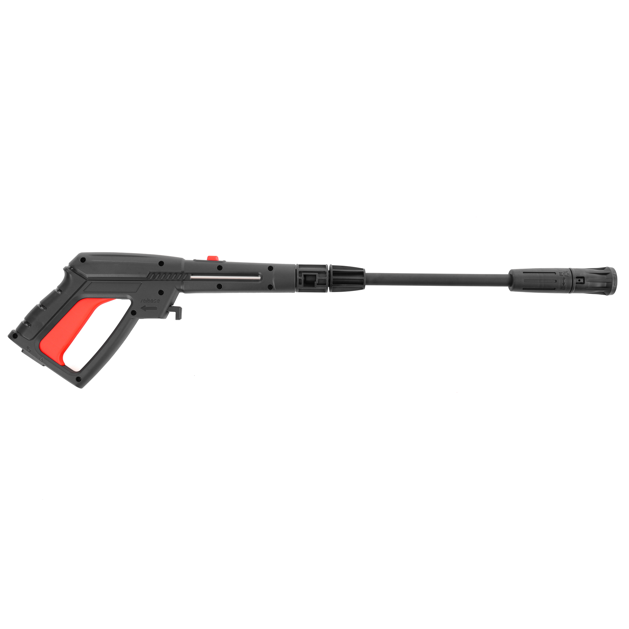 Hochdruckreiniger Pistole Sprühlanze komplett ergonomischer Griff rot schwarz