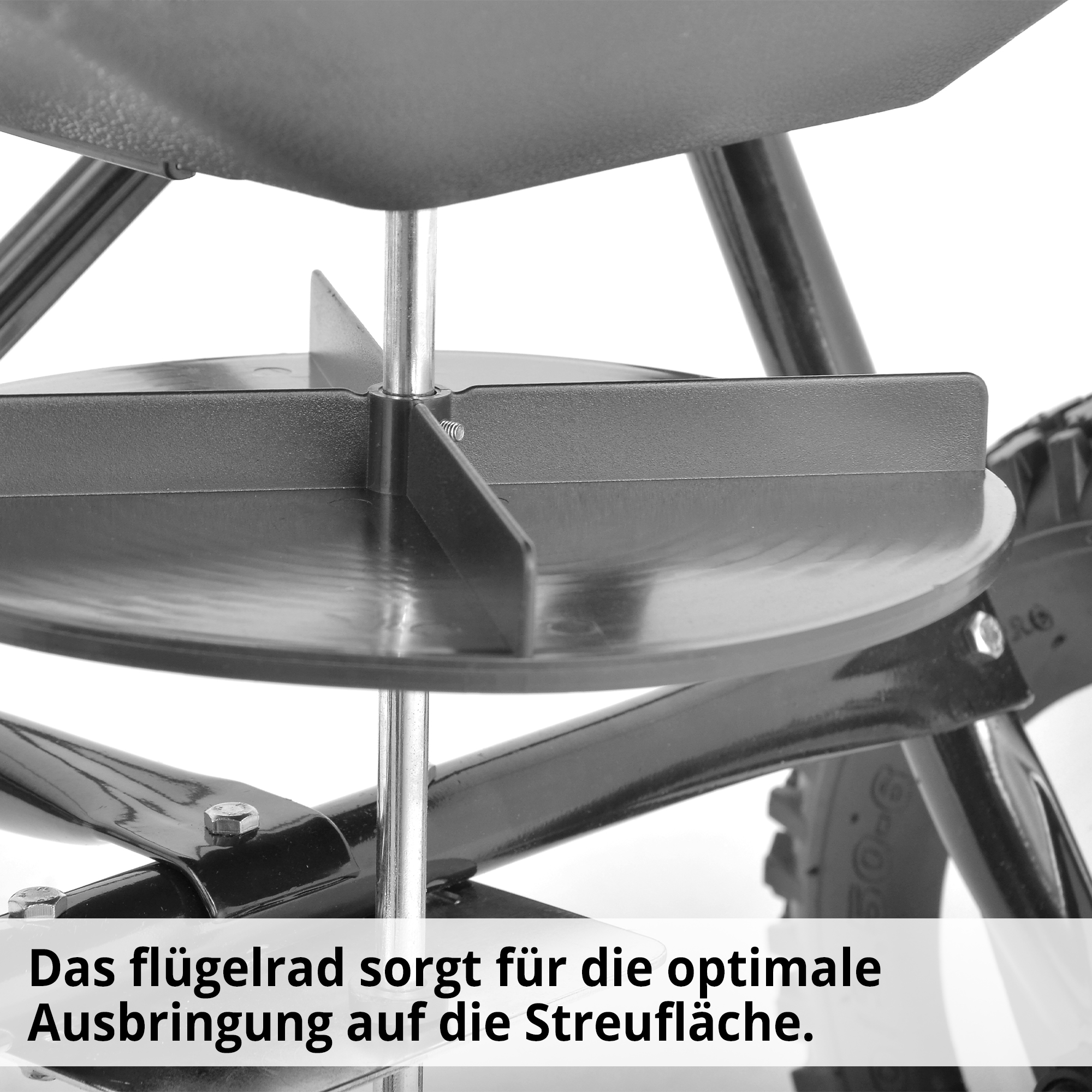 Streuteller Rotation Getriebe unten HECHT 256 Düngerstreuer gleichmäßige Verteilung