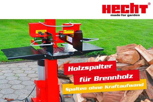 Holzspalter mit Brennholz