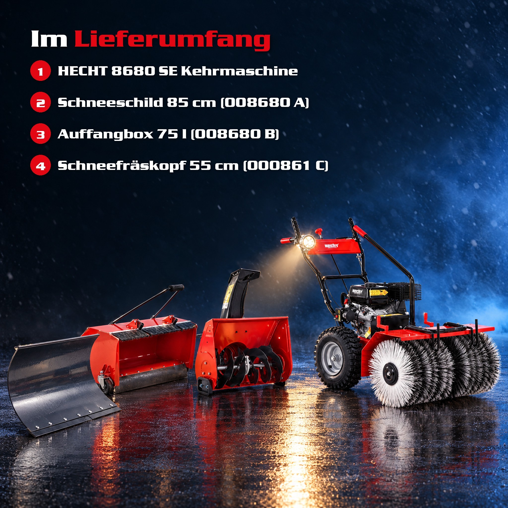 HECHT 8680 SE Set 7 Benzin-Kehrmaschine Bild 13 (Dieses Bild wurde mit Hilfe von KI generiert.)