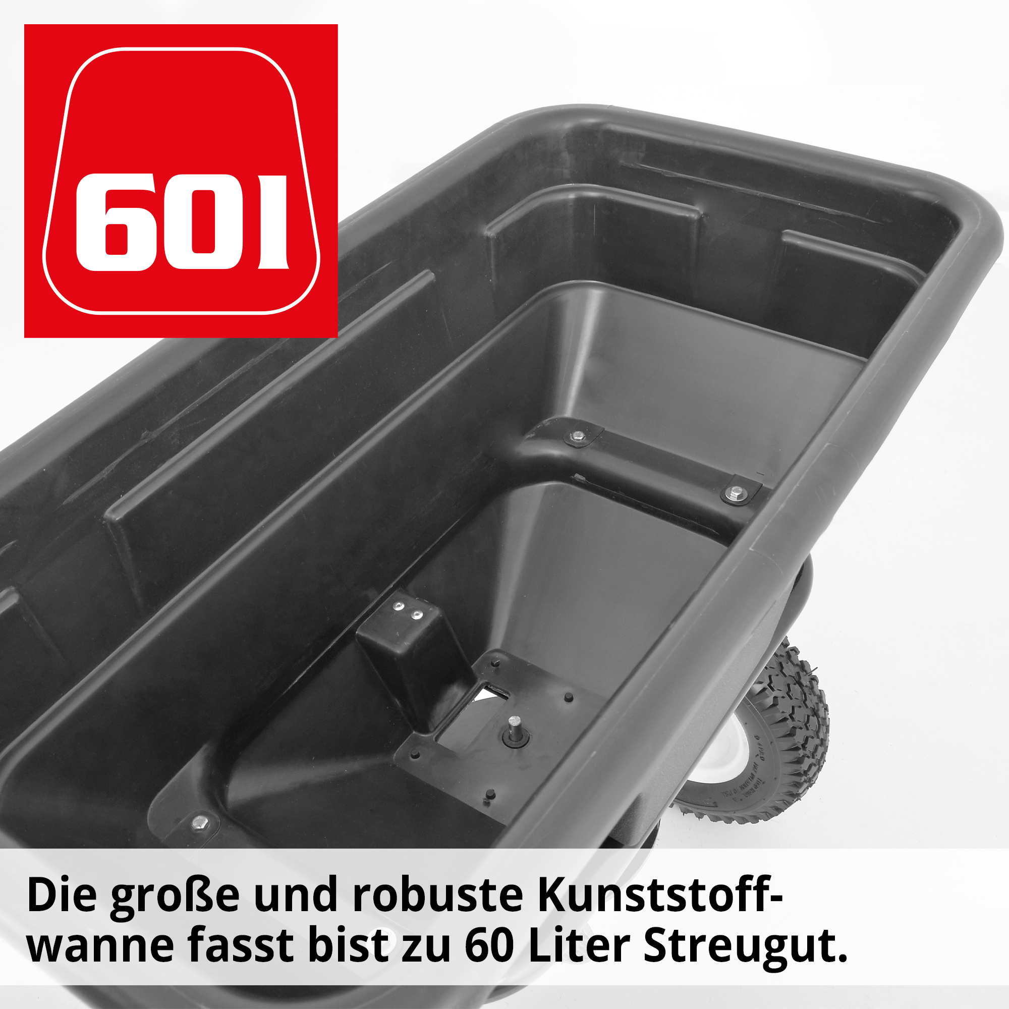 HECHT 256 Datenblatt 60 Liter Volumen Anhänger Streuwagen Übersicht Kapazität
