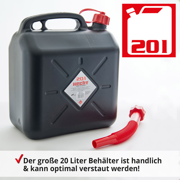 2 x 20 Liter Benzinkanister mit Schraubverschluß und Einfüllstutzen, ,  39,99 €